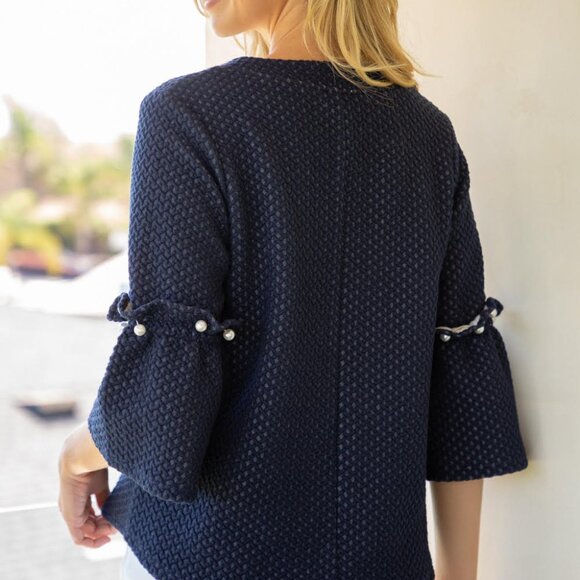 Braxton Navy Pearl Top - Voy - Picture 2 of 2